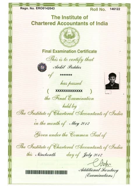 CMA Certificate