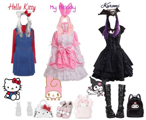 Kuromi & My Melody Outfit | ShopLook Group Halloween Costumes, Cute ...