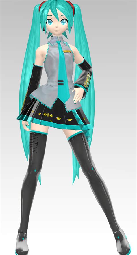 Hatsune Miku Realistic Mmd Model