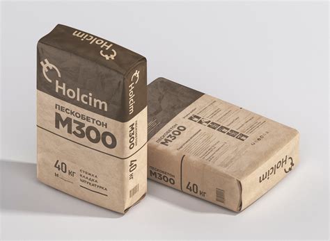 Dry building mixes Holcim packaging restyling on Behance