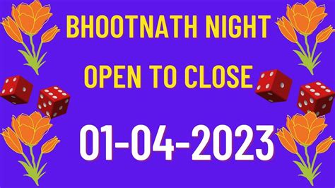 01-04-2023 Bhootnath Night Today Bhootnath Night Open Bhootnath - YouTube