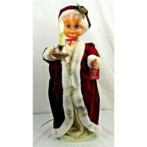 Vintage Animated Mrs Santa Claus Doll Light Move Head and Arms | Etsy