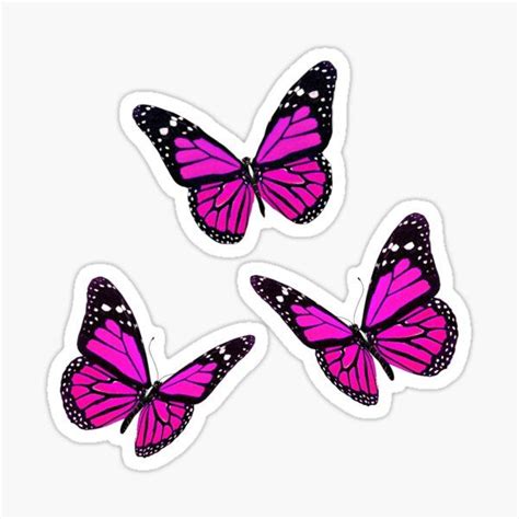 Pink butterfly pack Sticker by Zippolighter | Pegatinas bonitas, Pegatinas para imprimir gratis ...