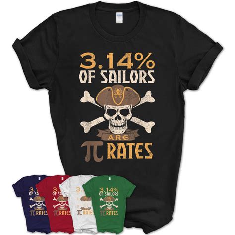 Pi Day Pirate Shirt 3.14% Math Geek Teacher Gift T-Shirt – Teezou Store