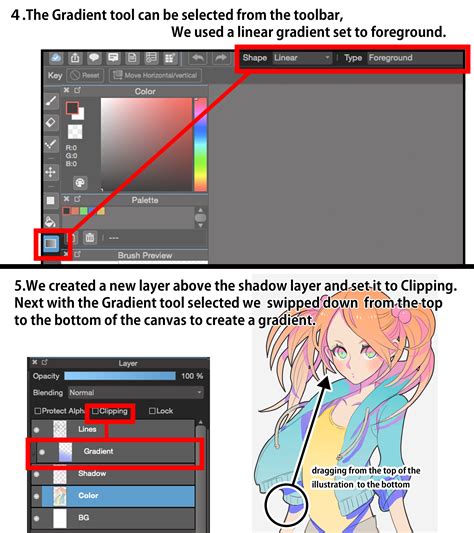 MediBang Paint Gradient Shading Tutorial | MediBang Paint - the free ...