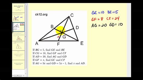 Which Diagram Shows The Medians Of A Triangle