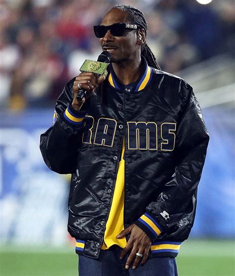 Starter Black Snoop Dogg Los Angeles Rams Jacket - Jackets Expert