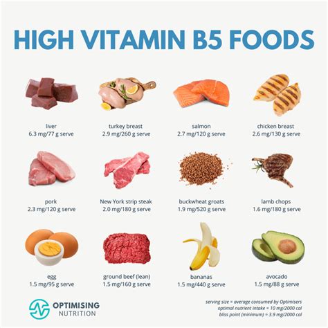 Vitamin B5 Rich Foods to Boost Energy & Skin Health | Optimising Nutrition