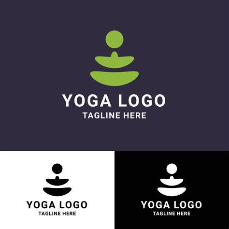 Minimalist Yoga Logo 5700862 Vector Art at Vecteezy