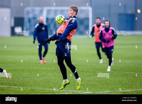 Copenhagen, Denmark. 11th Jan, 2022. Rasmus Hojlund of FC Copenhagen seen during a training ...