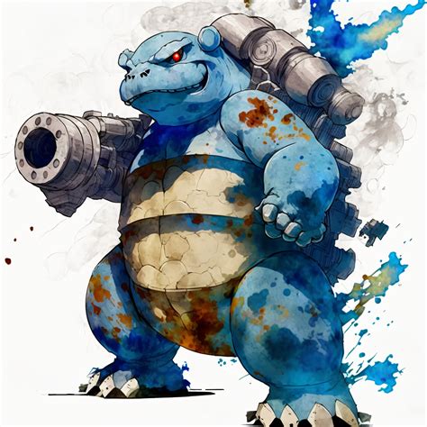 Blastoise Printable Wall Art, Pokemon Decor DOWNLOAD Blastoise Inspired ...