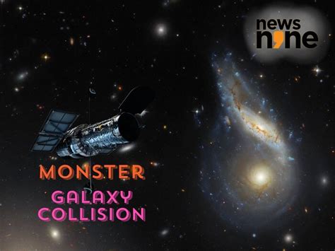 Hubble Space Telescope captures monster collision between two galaxies ...