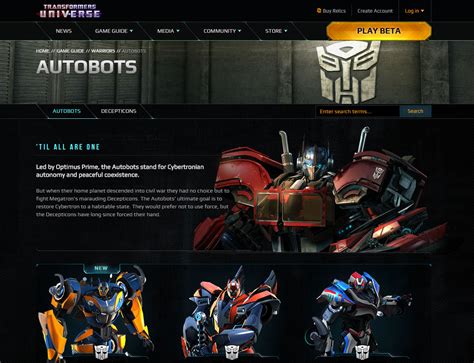 Transformers Universe: Jagex Games Studio website developer – Matt ...