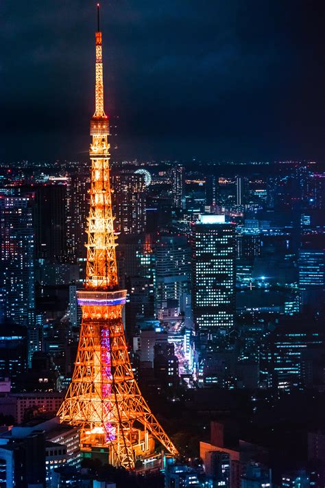 View of Tokyo Tower from Roppongi Hills [OC] [3333 x 5000] Tokyo Skytree, Japon Tokyo, Roppongi ...