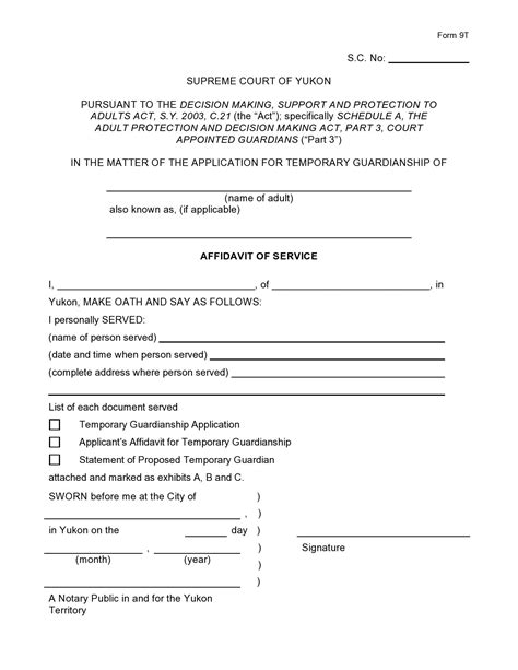 50 Free Guardianship Forms [Temporary / Permanent] ᐅ TemplateLab