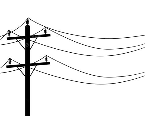 Electric Pole Illustration, Pole, Electric, Electricity PNG Transparent Clipart Image and PSD ...