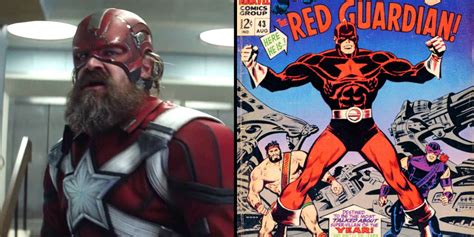 Black Widow Movie: How Red Guardian Compares To Marvel Comics