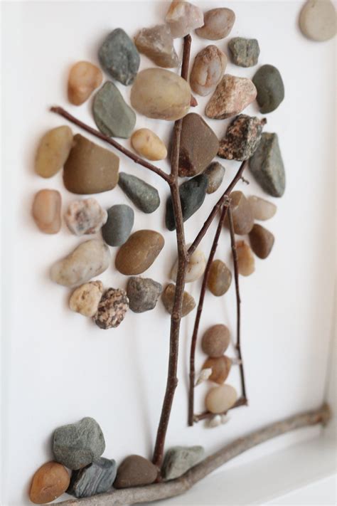 Pebble Art- Create a Super Easy DIY Pebble Art Tree {Easy Art/Craft ...