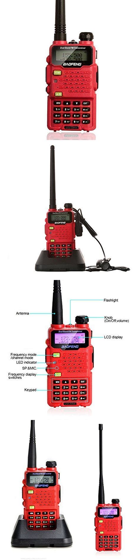 Scanners: 2015 Digital Handheld Radio Scanner 2 Way Transceiver Police Ham Antenna Red -> BUY IT ...