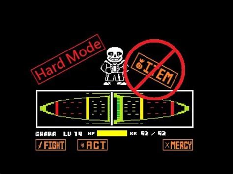 Undertale - Sans Fight Hard Mode Simulator (Fan-made) NO ITEM COMPLETE ...