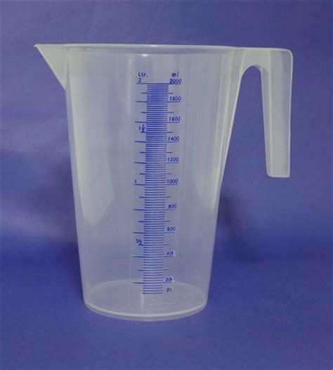 Buy Graduated Clear Plastic Measuring Jug 2L from Fane Valley Stores Agricultural Supplies