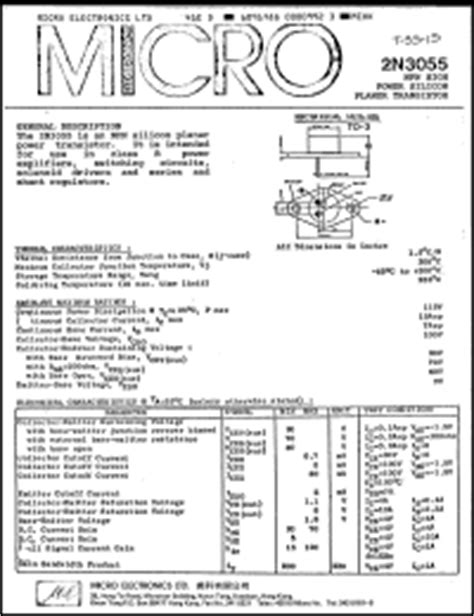 ME 2N3055 Datasheet.