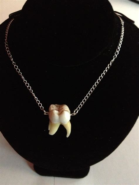 Human Tooth Necklace 4 by humanbonejewelry on deviantART