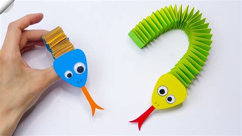 Amazing Paper Snake – Moving paper toys – starkidslearn.com