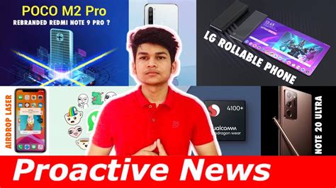 LG Rollable Phone, POCO M2 Pro is Redmi Note 9 Pro, Airdrops Laser, Note 20 Ultra, Snapdragon ...