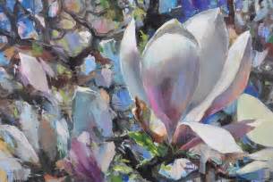 Japanese Magnolia Painting by Anya Lincoln