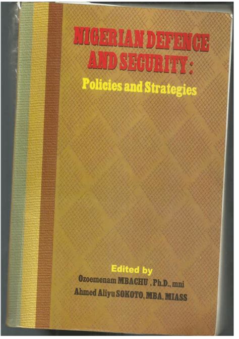 (PDF) Defence Expenditure and National Security in Nigeria