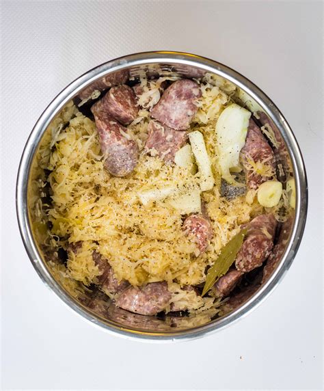 Instant Pot Sauerkraut & Sausage - Keto Cooking Wins