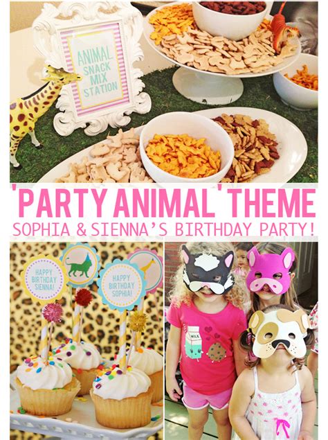 The Girls’ ‘PARTY ANIMAL’ 3rd & 5th Birthday Party! – At Home With Natalie