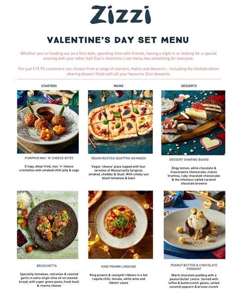 Zizzi launch BARGAIN Valentine’s Day set menu with vegan option | Daily ...