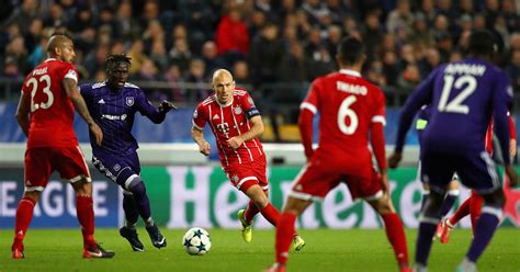 Line-ups: Anderlecht vs. FC Bayern - Champions League 17/18