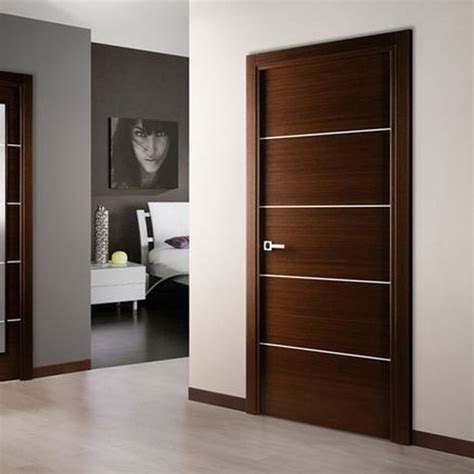 Interior Bedroom Entry Modern Teak Wood Main Door Latest Design Wooden Doors - Wood Door and MDF ...