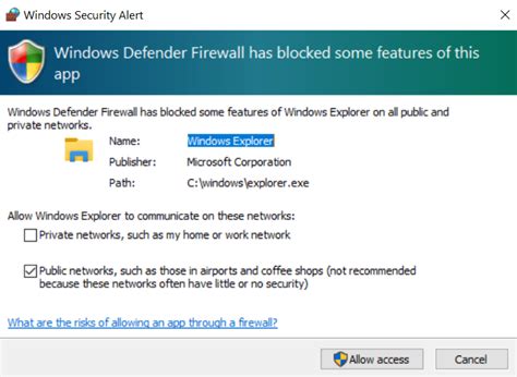 Windows Defender Firewall has blocked some features of Windows ...