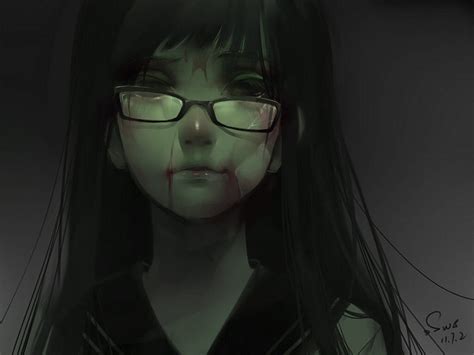 Creepy Anime Girl Wallpaper