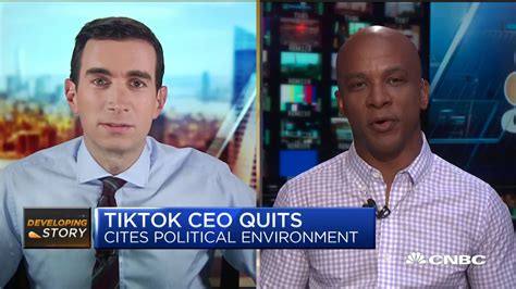 TikTok CEO quits, citing political environment