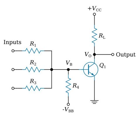 Resistor-Transistor Logic (RTL) - Logic Gates - Basics Electronics