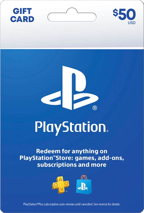 Sony $50 PlayStation Store Gift Card PSN - $50 - Best Buy