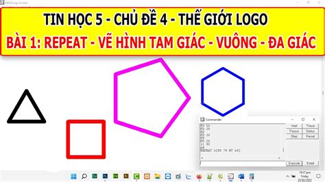 Hướng dẫn viết lệnh để rùa vẽ hình lục giác dễ dàng và nhanh chóng