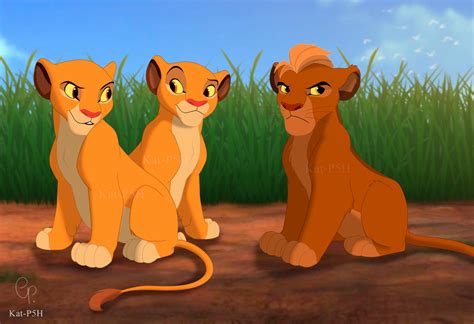 Kion and Rani cubs by Kat-P5H on DeviantArt