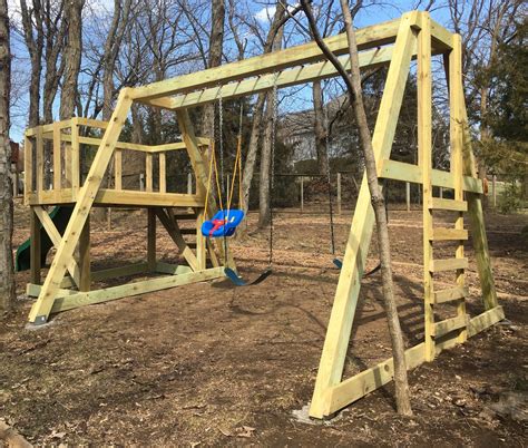 Paul's Swingset | Free Wooden Swing-Set Plan – Paul's Playhouses