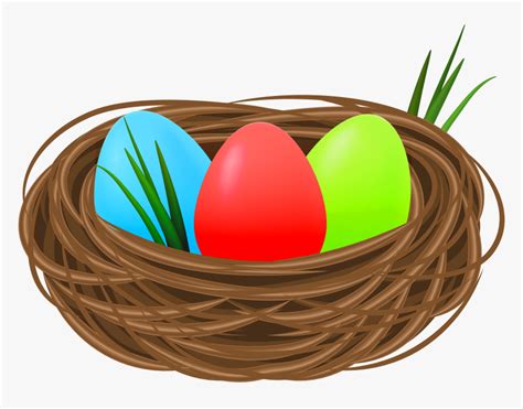 Nest With Eggs Clipart - Nest Clipart Png, Transparent Png ...