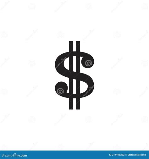 Dollar sign stock vector. Illustration of banking, outline - 214496262