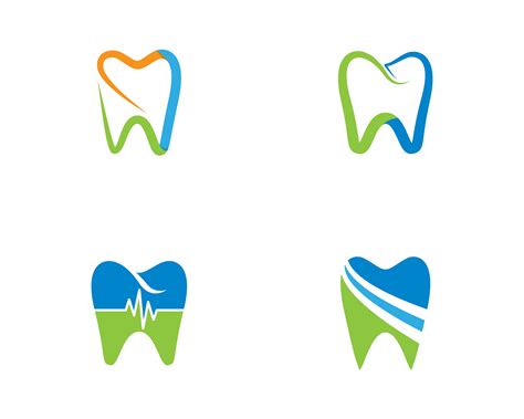 Dental Tooth Logo Set 962670 Vector Art at Vecteezy