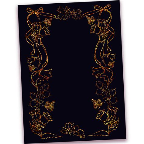 Clipart Gold Flowers and Frames, Gold Foil Flowers Pictures, Gold ...