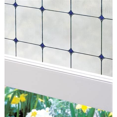 Artscape Sapphire 24-in W x 36-in L Sapphire Geometric Privacy ...