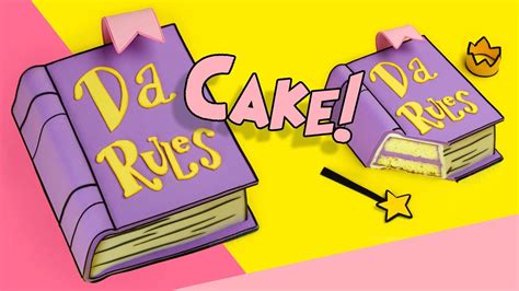 Fairly OddParents CAKE! | Da Rules Book Cake Tutorial - YouTube